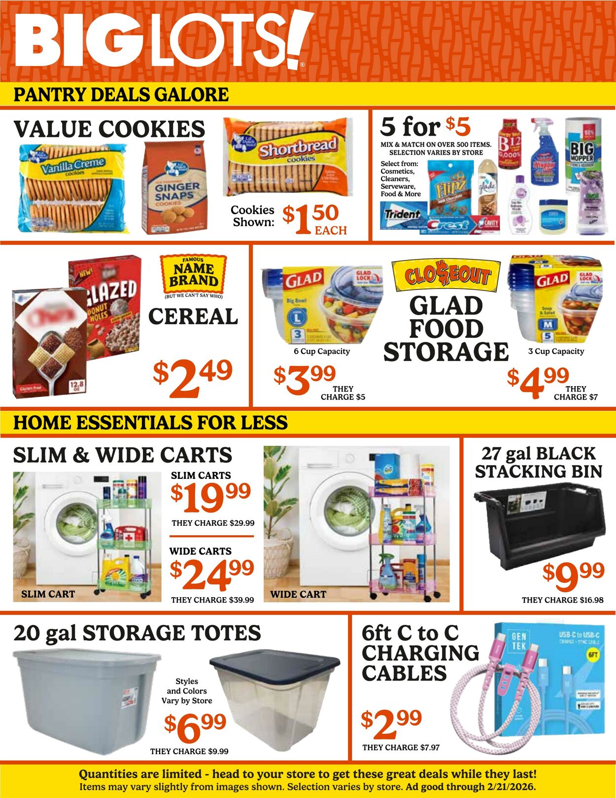 Weekly ad Big Lots 02/16/2026 - 02/21/2026