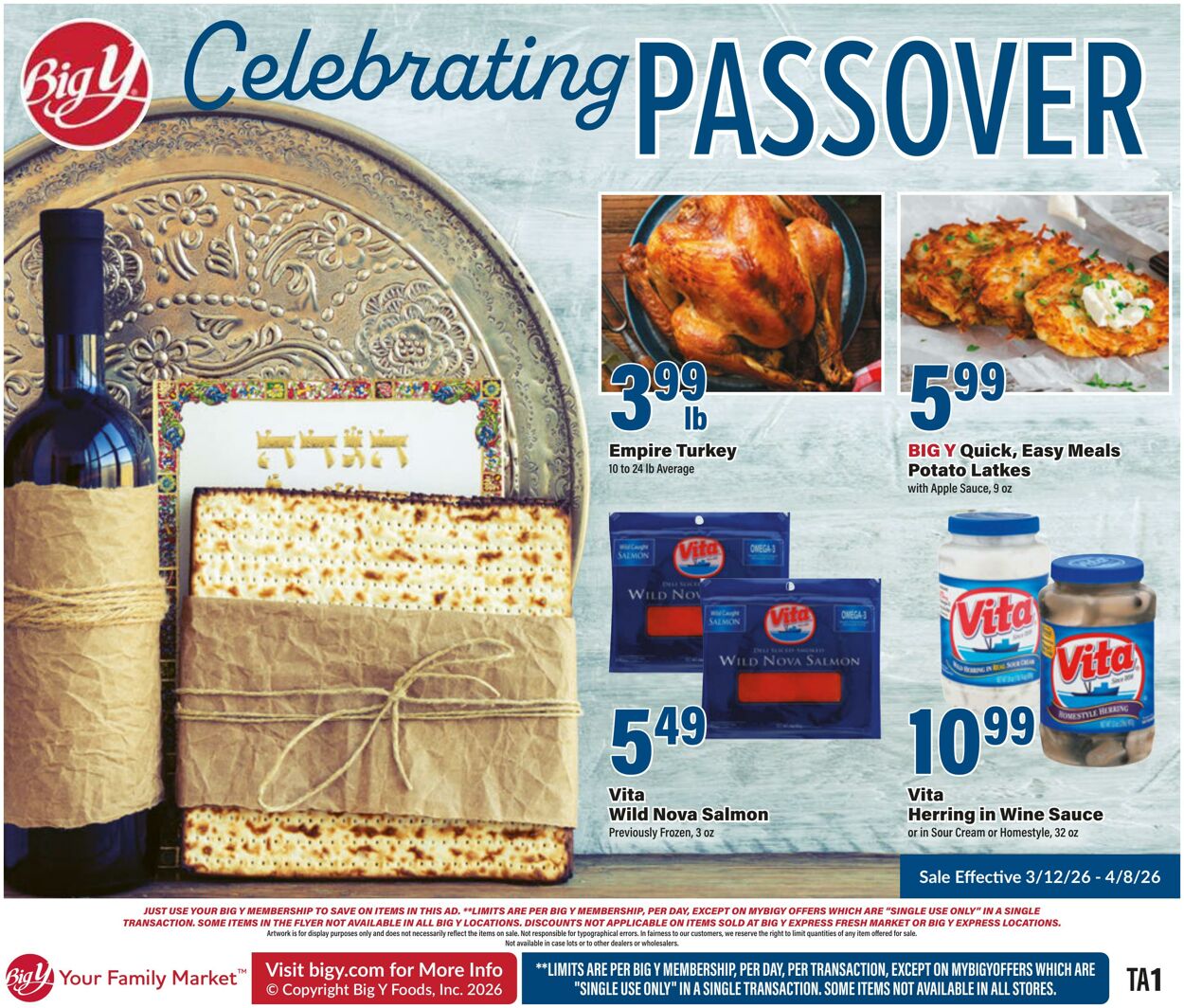 Weekly ad Big Y 03/12/2026 - 04/08/2026