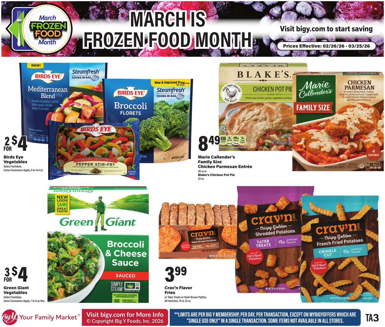 Weekly ad Big Y 02/26/2026 - 03/25/2026