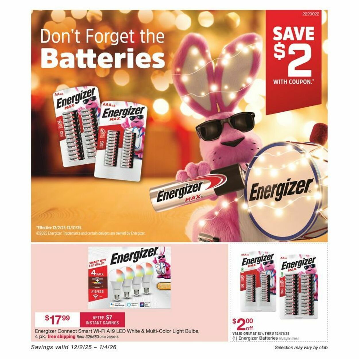 Weekly ad BJ's 12/12/2025 - 12/26/2025