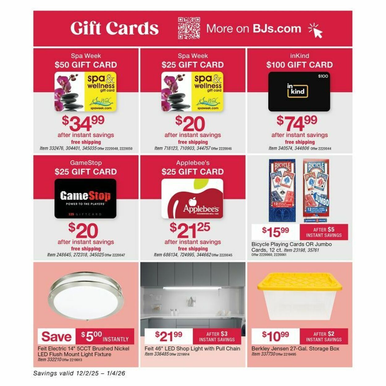Weekly ad BJ's 12/12/2025 - 12/26/2025