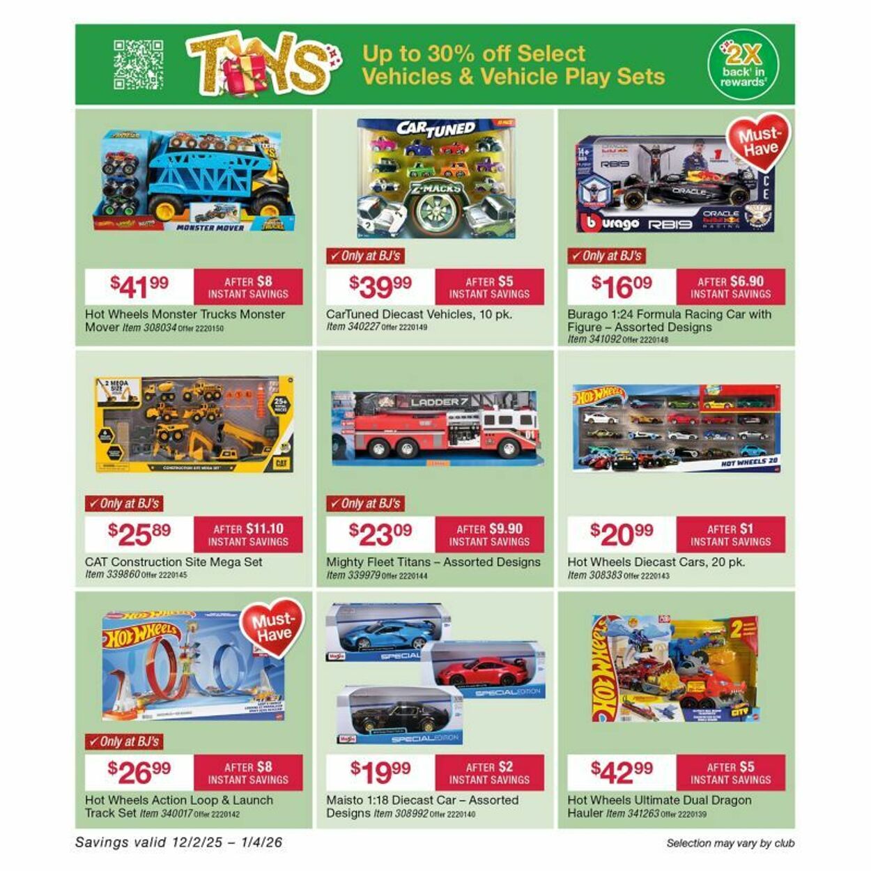 Weekly ad BJ's 12/12/2025 - 12/26/2025