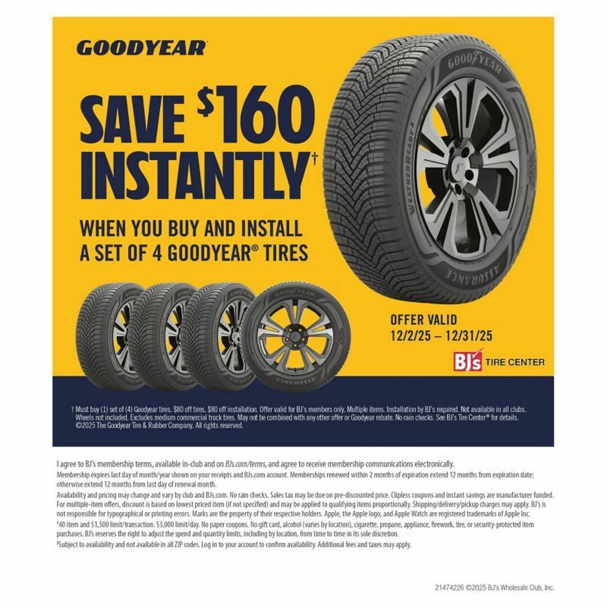 Weekly ad BJ's 12/12/2025 - 12/26/2025