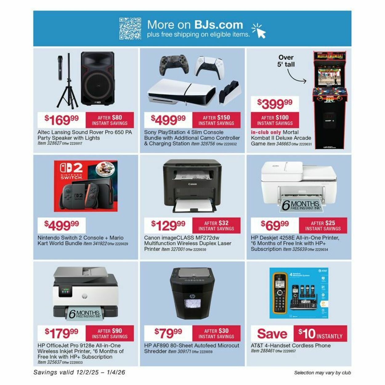 Weekly ad BJ's 12/12/2025 - 12/26/2025