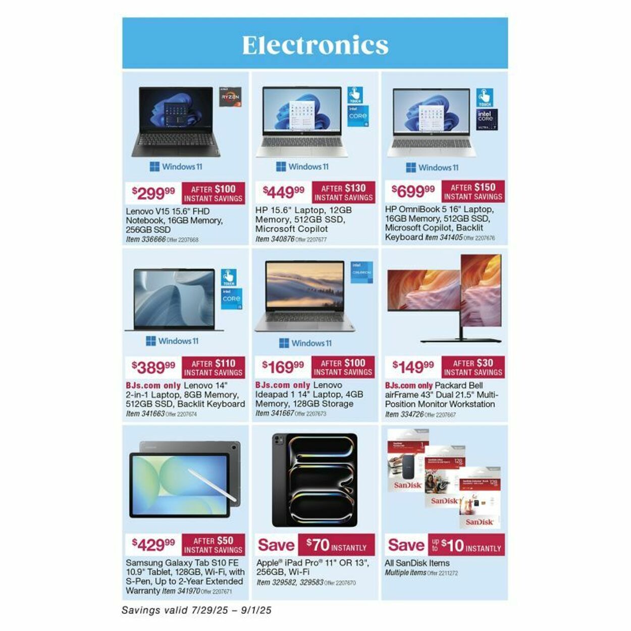 Weekly ad BJ's 08/18/2025 - 09/01/2025
