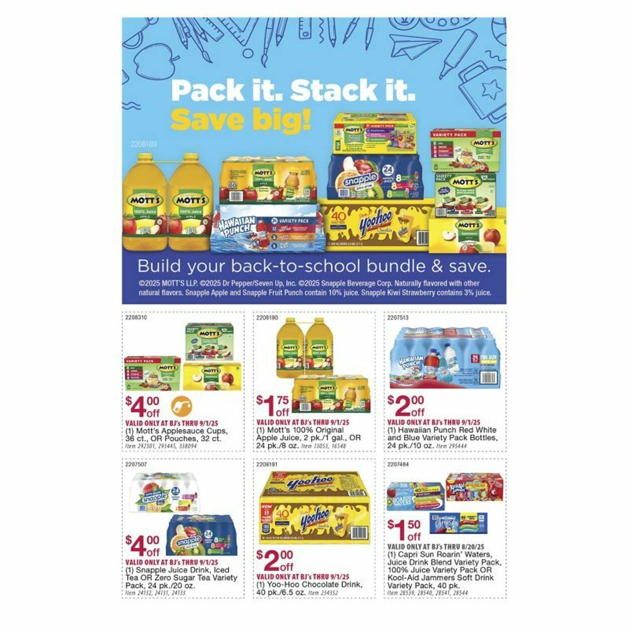 Weekly ad BJ's 08/18/2025 - 09/01/2025