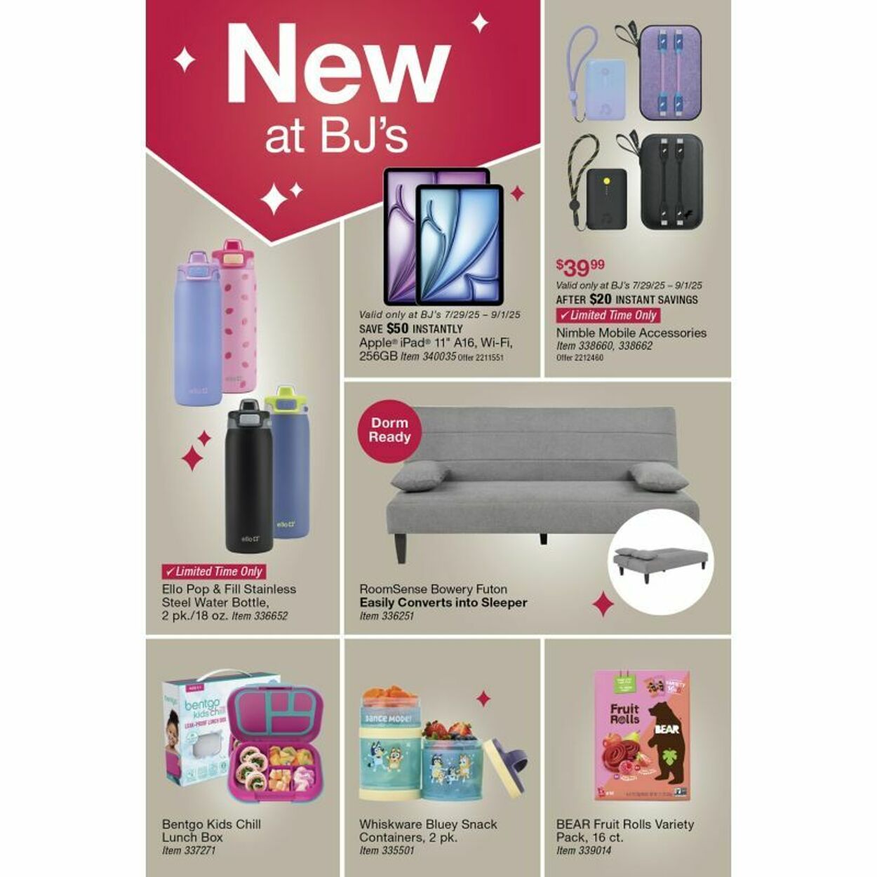 Weekly ad BJ's 08/18/2025 - 09/01/2025