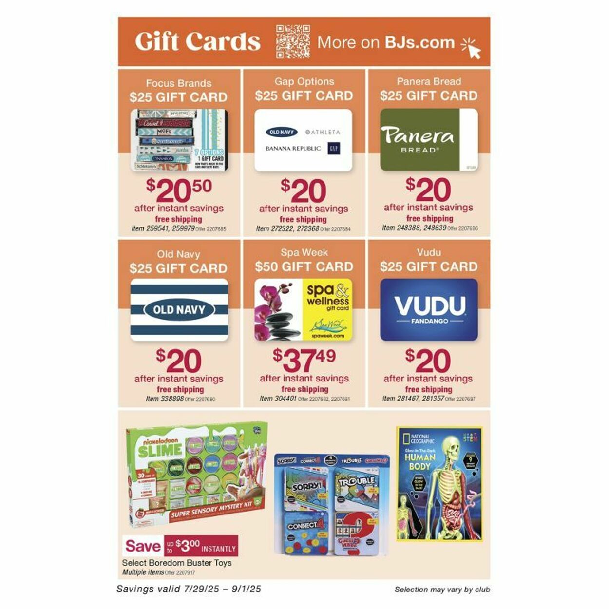 Weekly ad BJ's 08/18/2025 - 09/01/2025