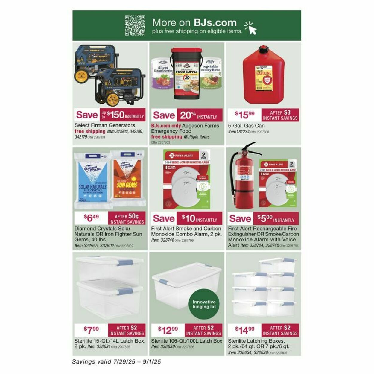 Weekly ad BJ's 08/18/2025 - 09/01/2025