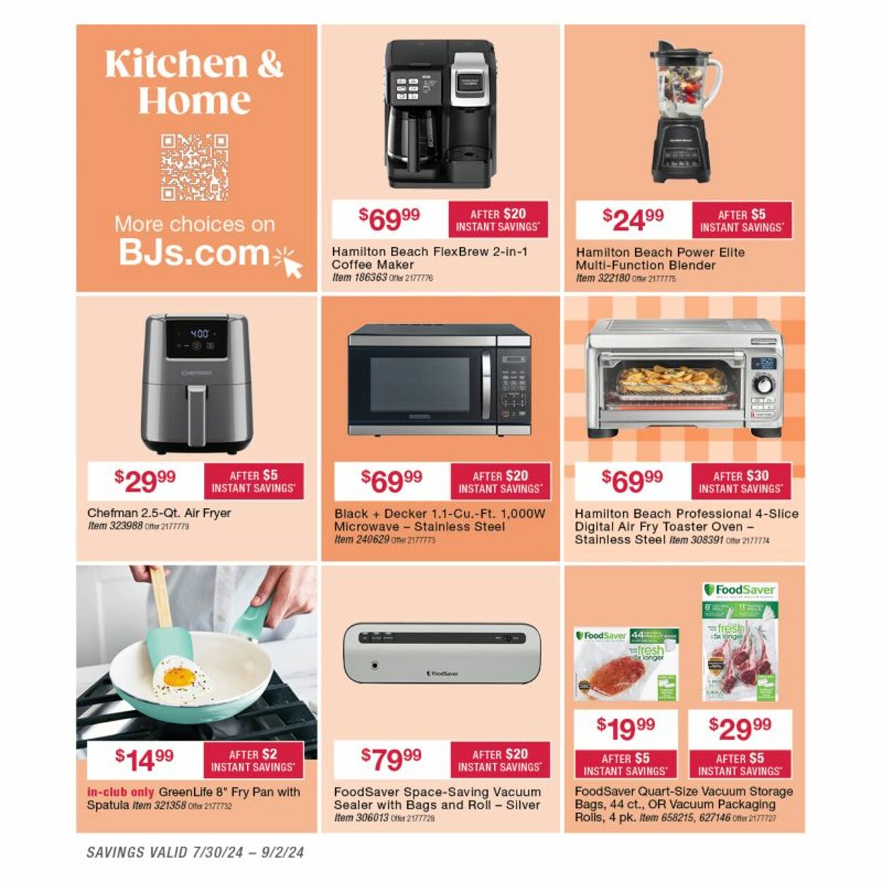 Weekly ad BJ's 07/30/2024 - 09/02/2024