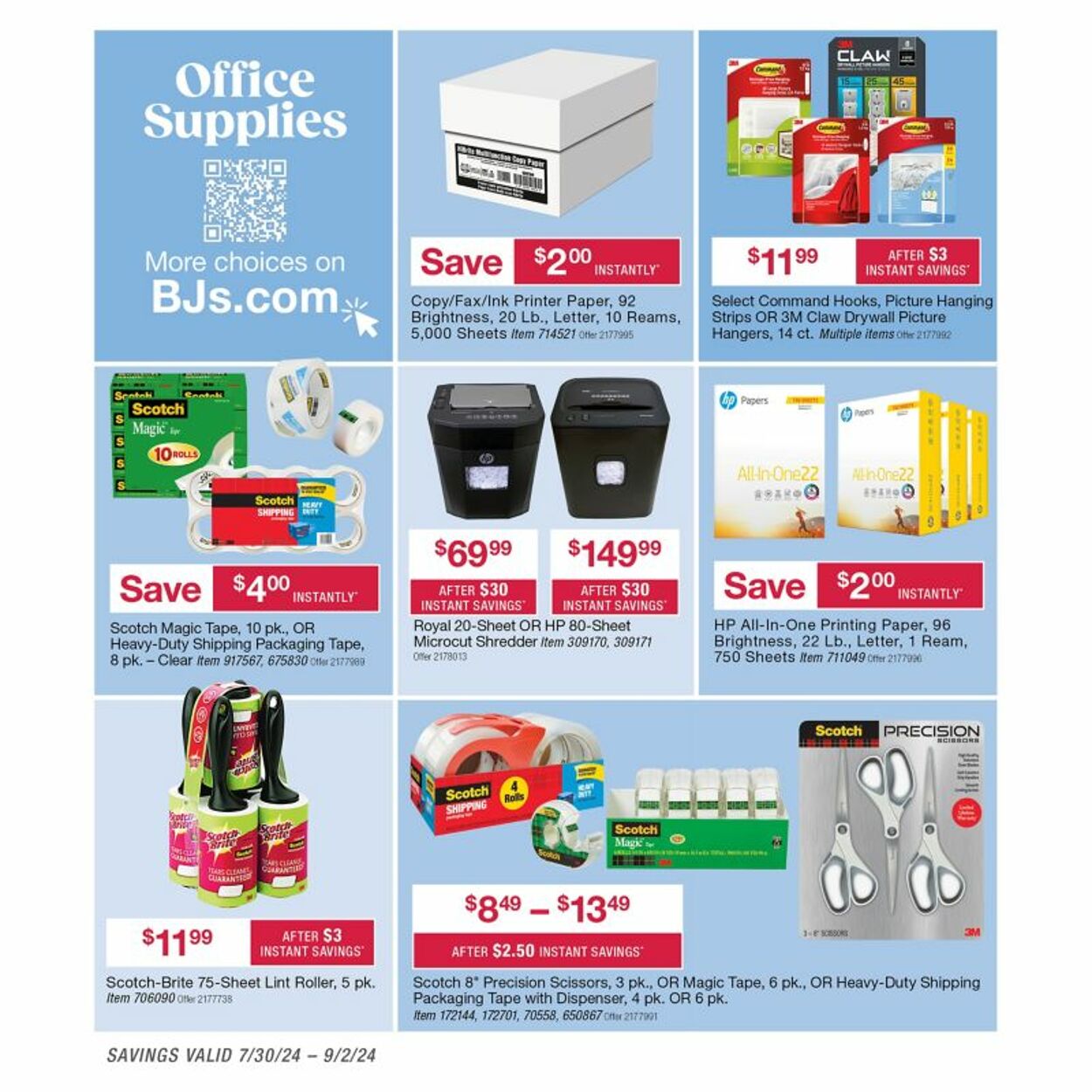 Weekly ad BJ's 07/30/2024 - 09/02/2024