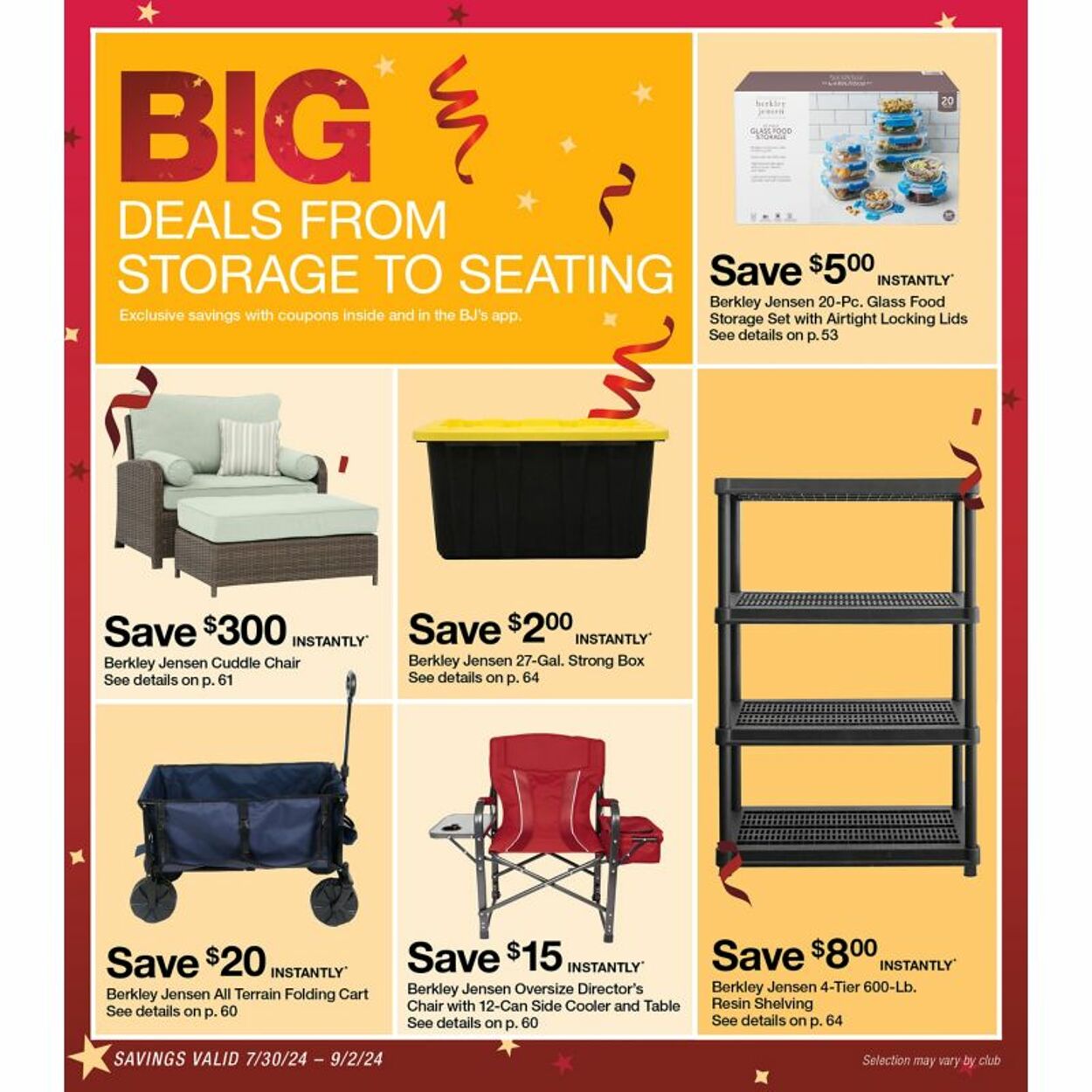 Weekly ad BJ's 07/30/2024 - 09/02/2024