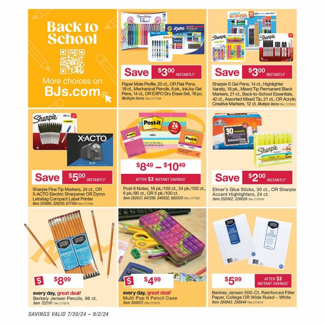 Weekly ad BJ's 07/30/2024 - 09/02/2024