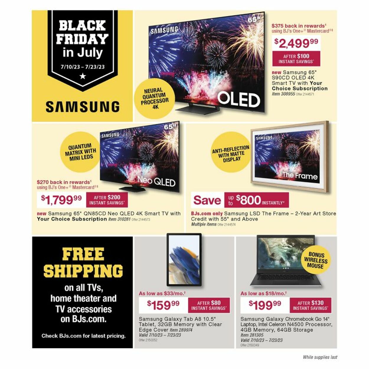 Weekly ad BJ's 07/15/2023 - 08/15/2023