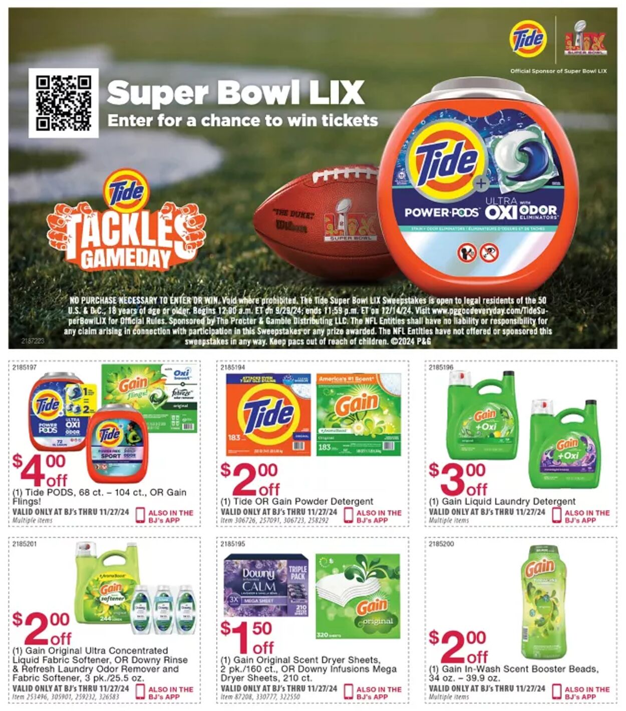 Weekly ad BJ's 11/01/2024 - 11/27/2024