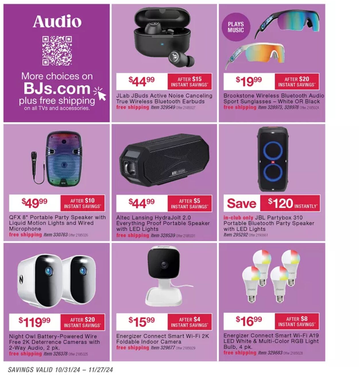 Weekly ad BJ's 11/01/2024 - 11/27/2024