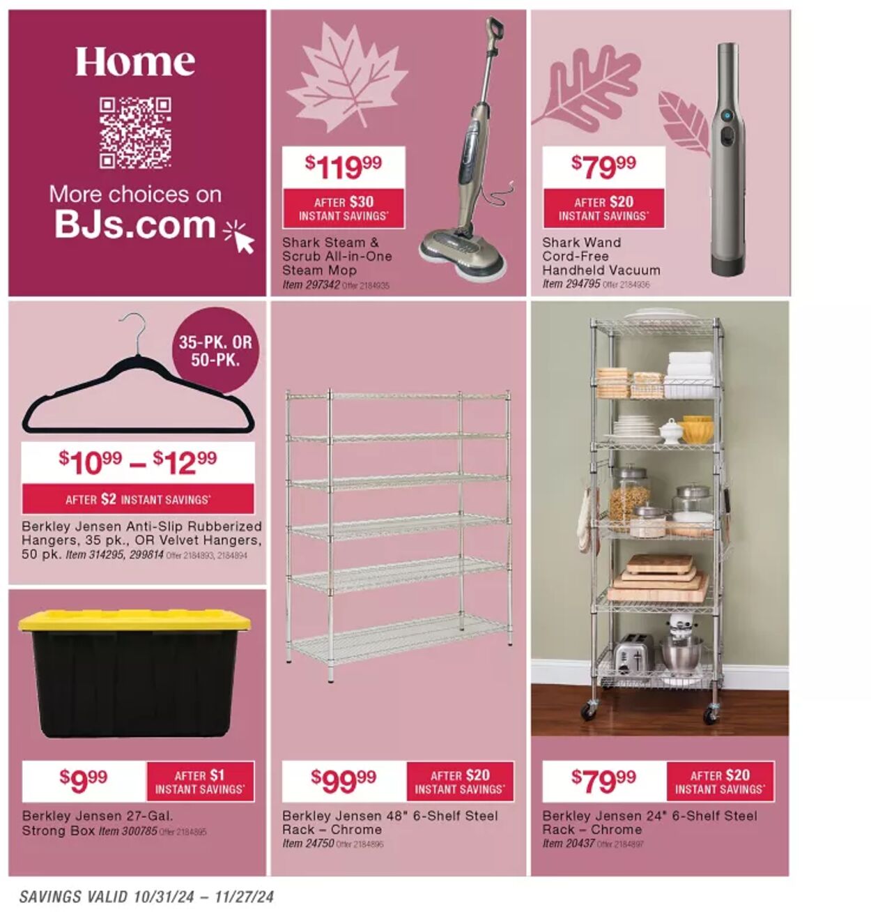 Weekly ad BJ's 11/01/2024 - 11/27/2024