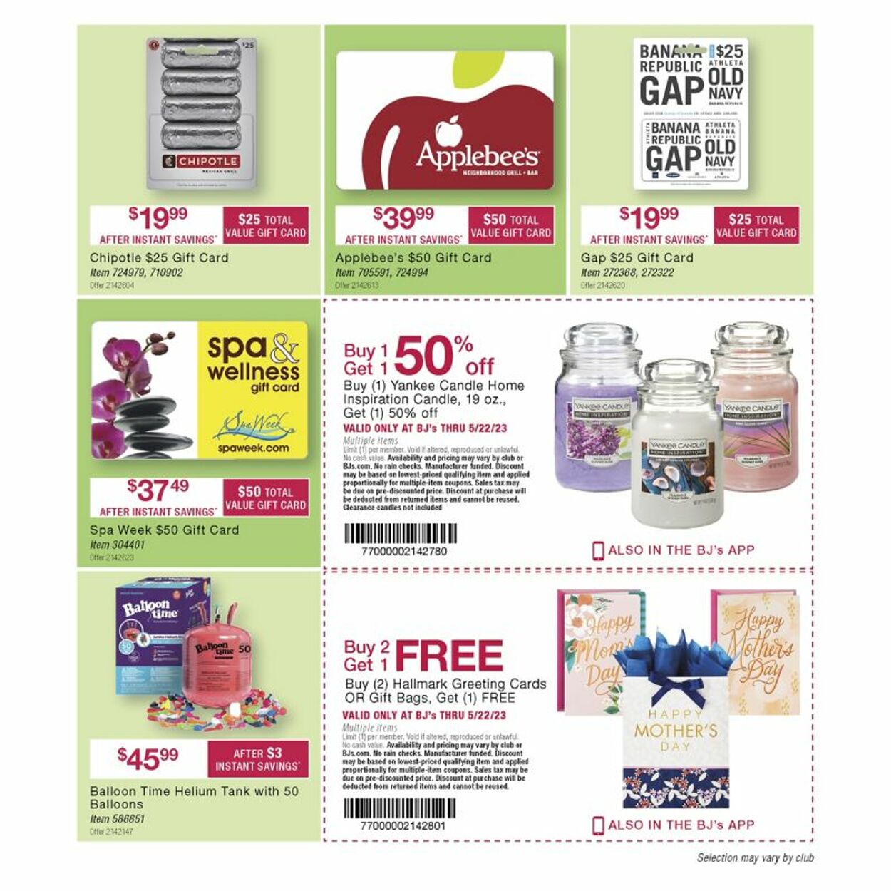 Weekly ad BJ's 04/25/2023 - 05/22/2023
