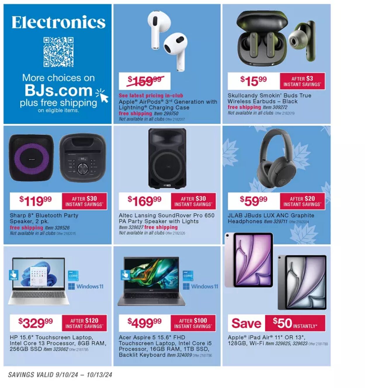 Weekly ad BJ's 09/10/2024 - 09/23/2024