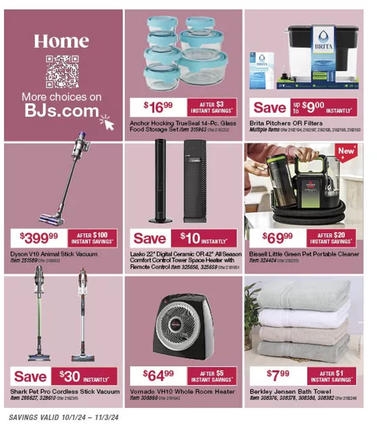 Weekly ad BJ's 10/02/2024 - 11/03/2024