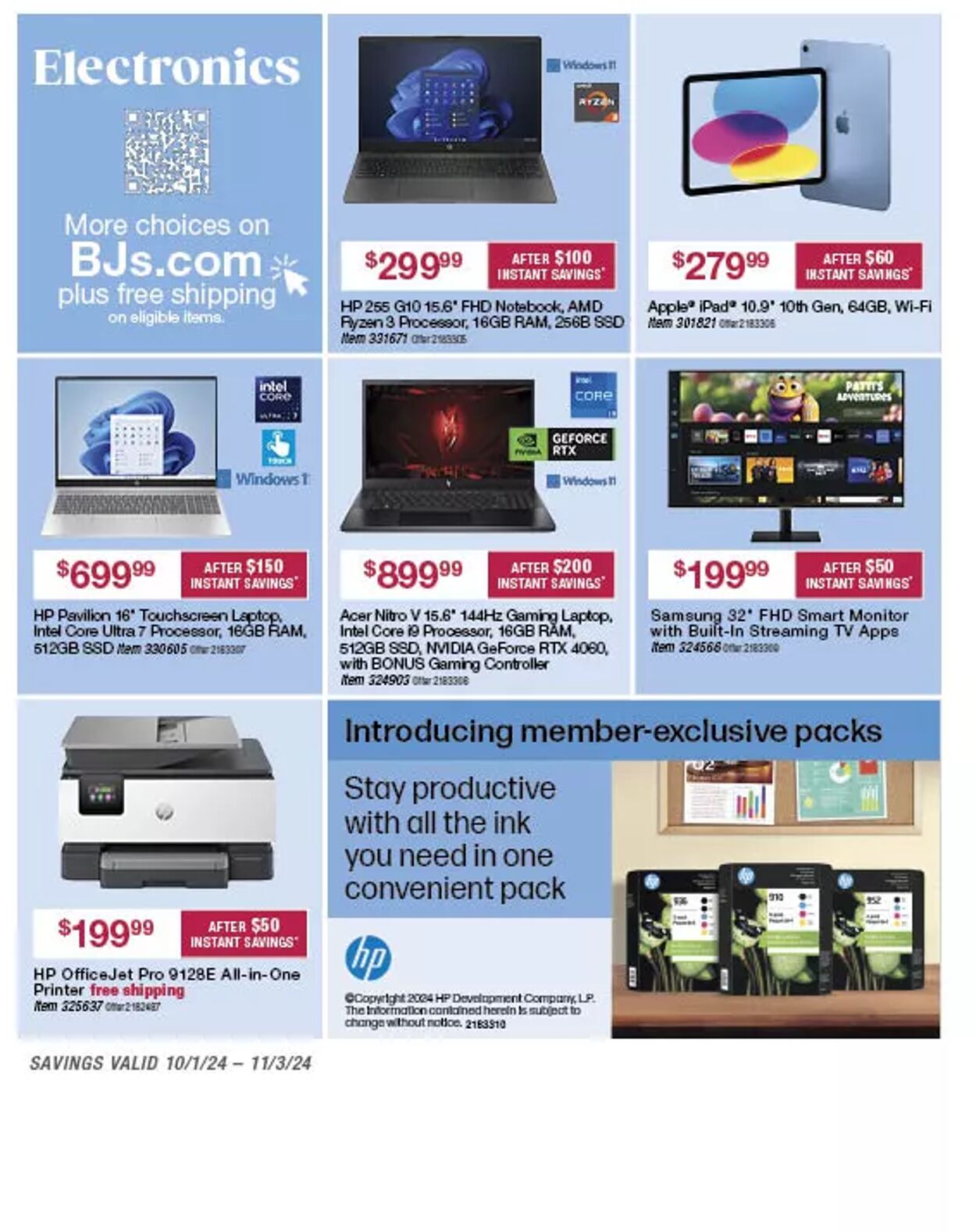 Weekly ad BJ's 10/02/2024 - 11/03/2024