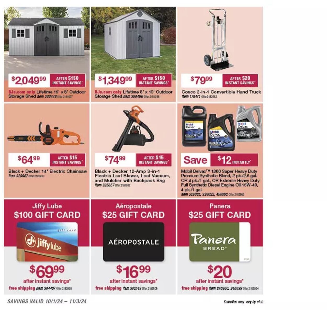 Weekly ad BJ's 10/02/2024 - 11/03/2024