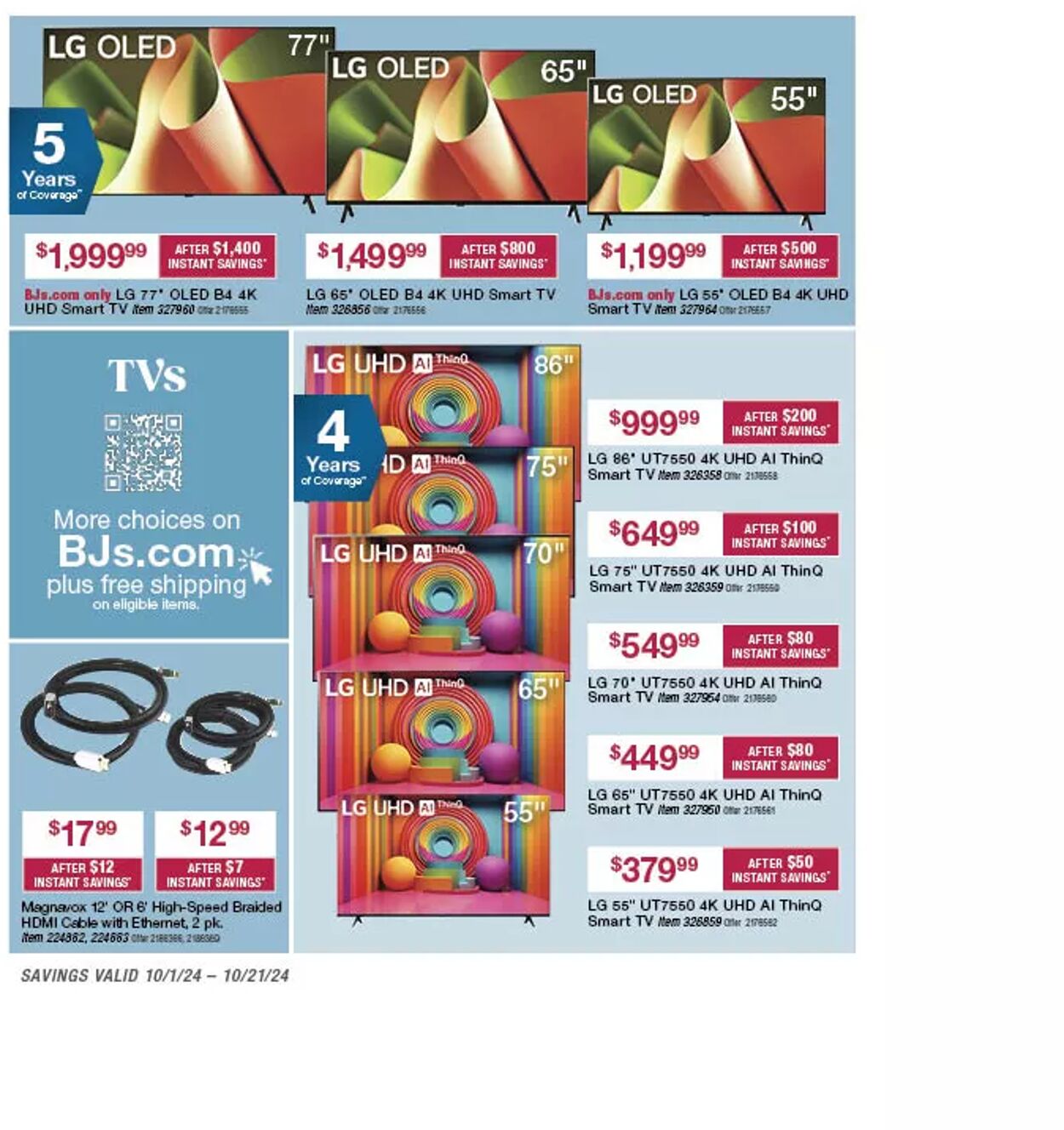 Weekly ad BJ's 10/02/2024 - 11/03/2024