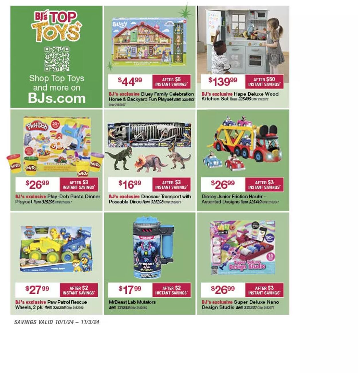 Weekly ad BJ's 10/02/2024 - 11/03/2024