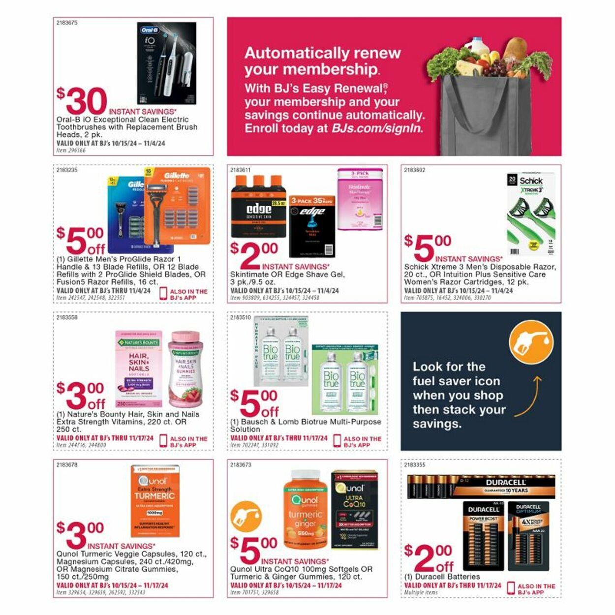 Weekly ad BJ's 10/15/2024 - 11/17/2024