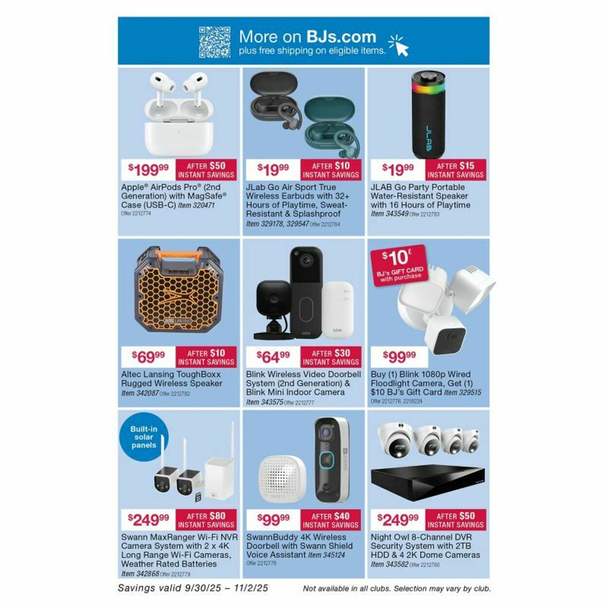 Weekly ad BJ's 10/02/2025 - 10/16/2025