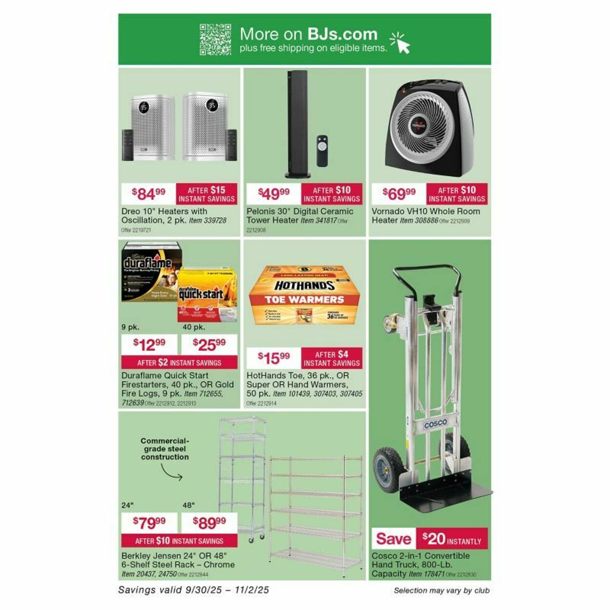 Weekly ad BJ's 10/02/2025 - 10/16/2025