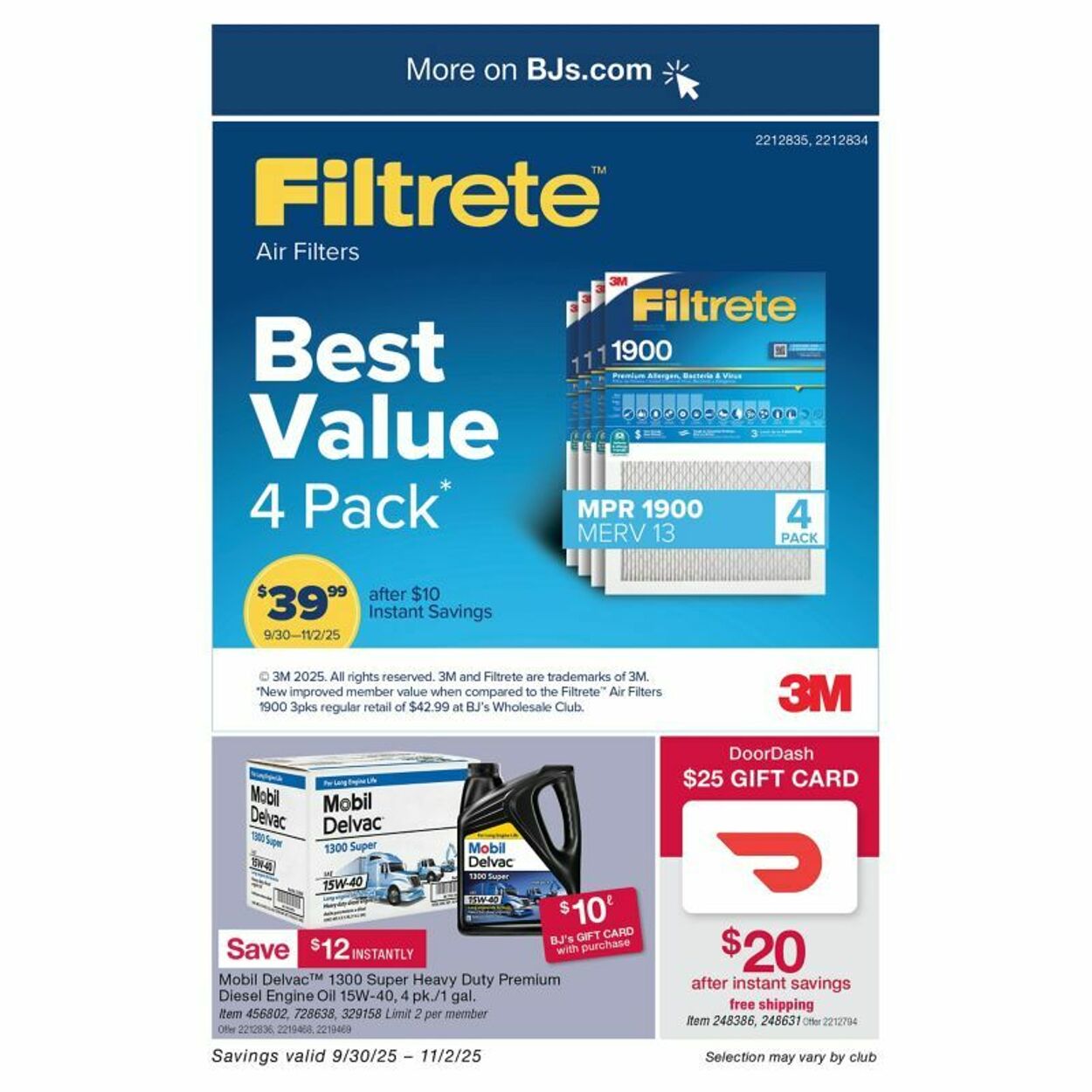 Weekly ad BJ's 10/02/2025 - 10/16/2025