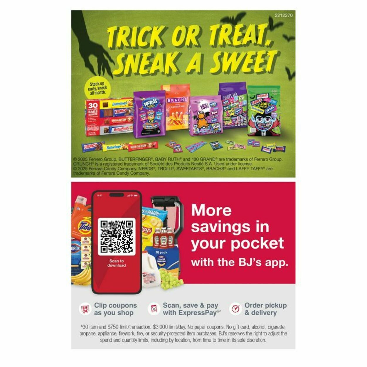 Weekly ad BJ's 10/02/2025 - 10/16/2025