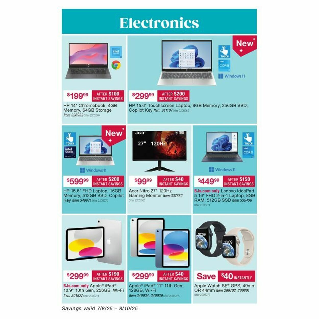 Weekly ad BJ's 07/28/2025 - 08/04/2025