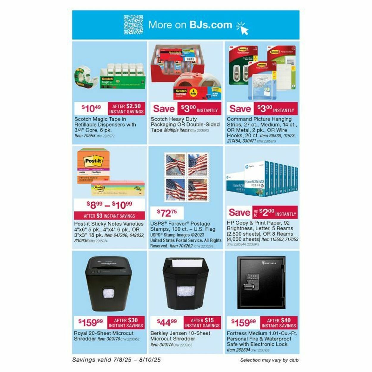 Weekly ad BJ's 07/28/2025 - 08/04/2025