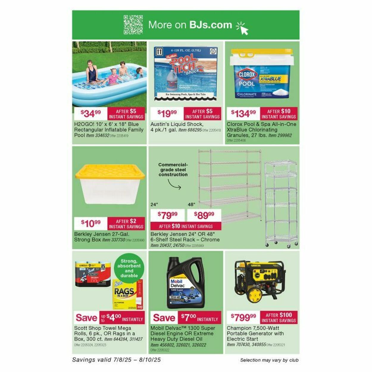 Weekly ad BJ's 07/28/2025 - 08/04/2025