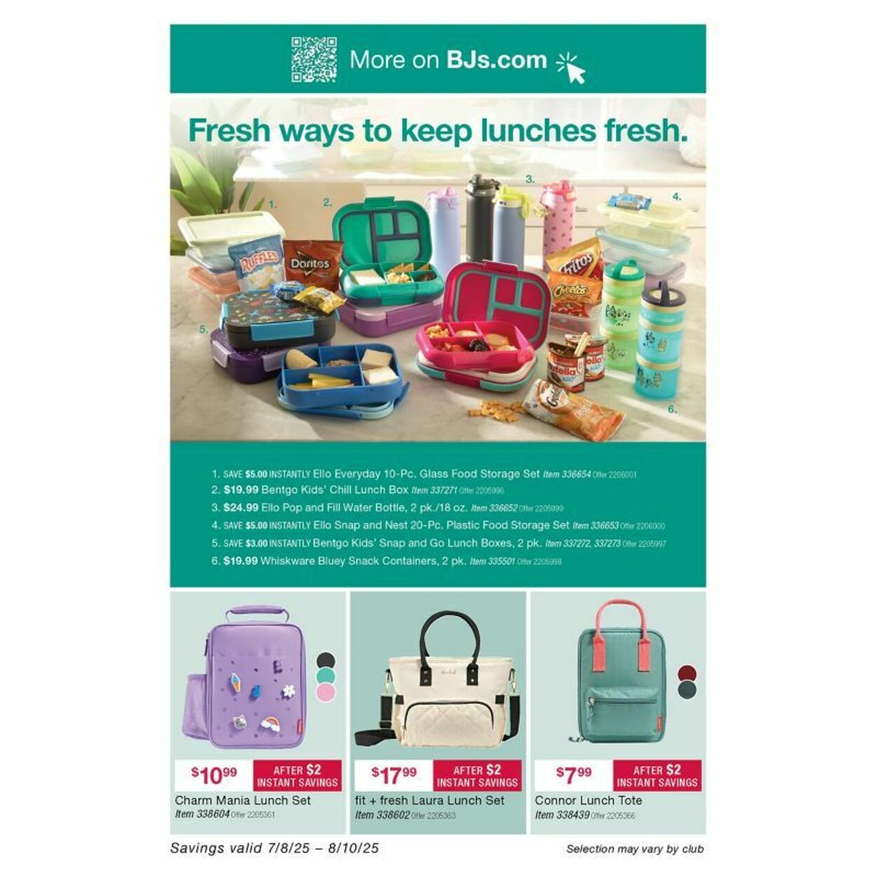 Weekly ad BJ's 07/28/2025 - 08/04/2025