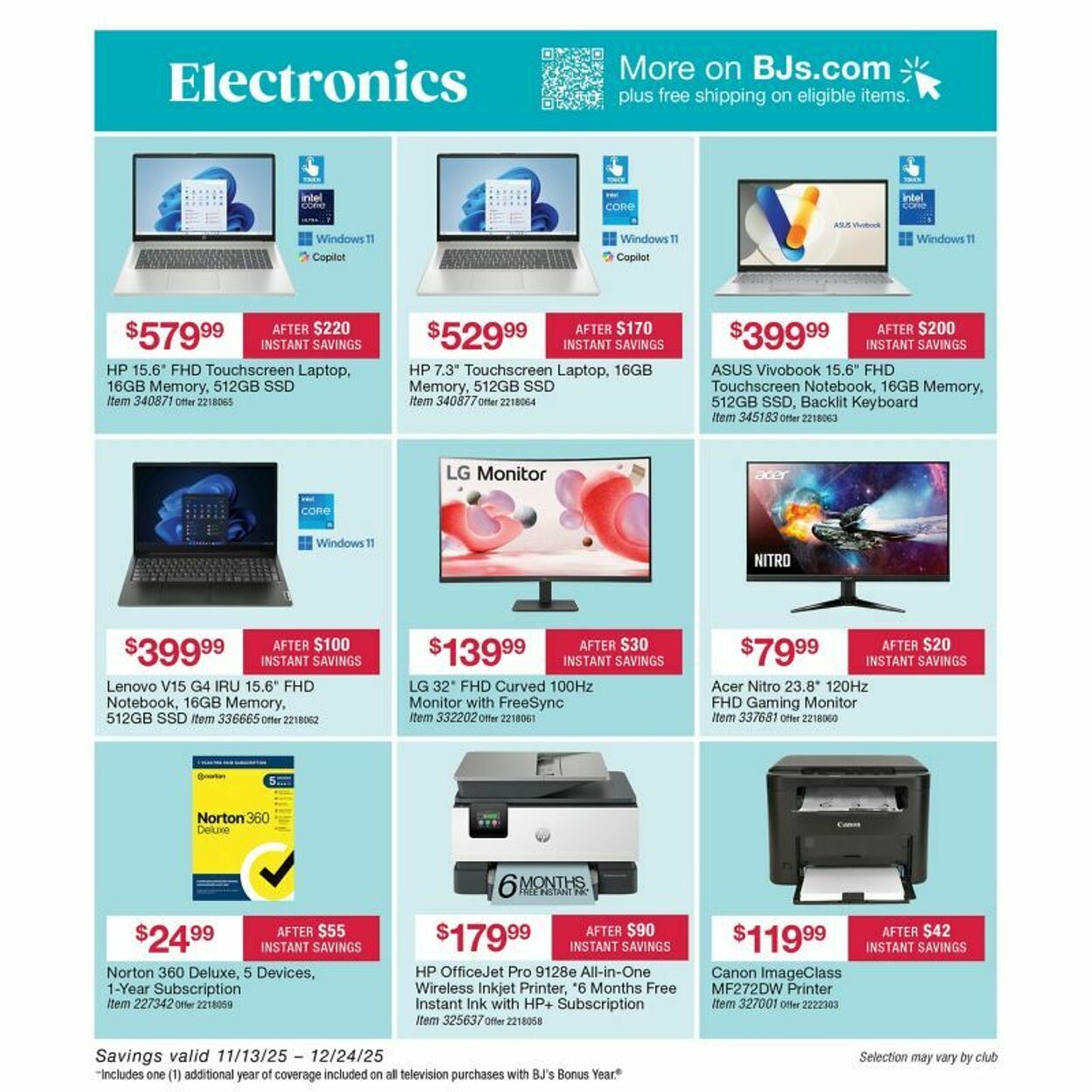 Weekly ad BJ's 11/20/2025 - 12/04/2025