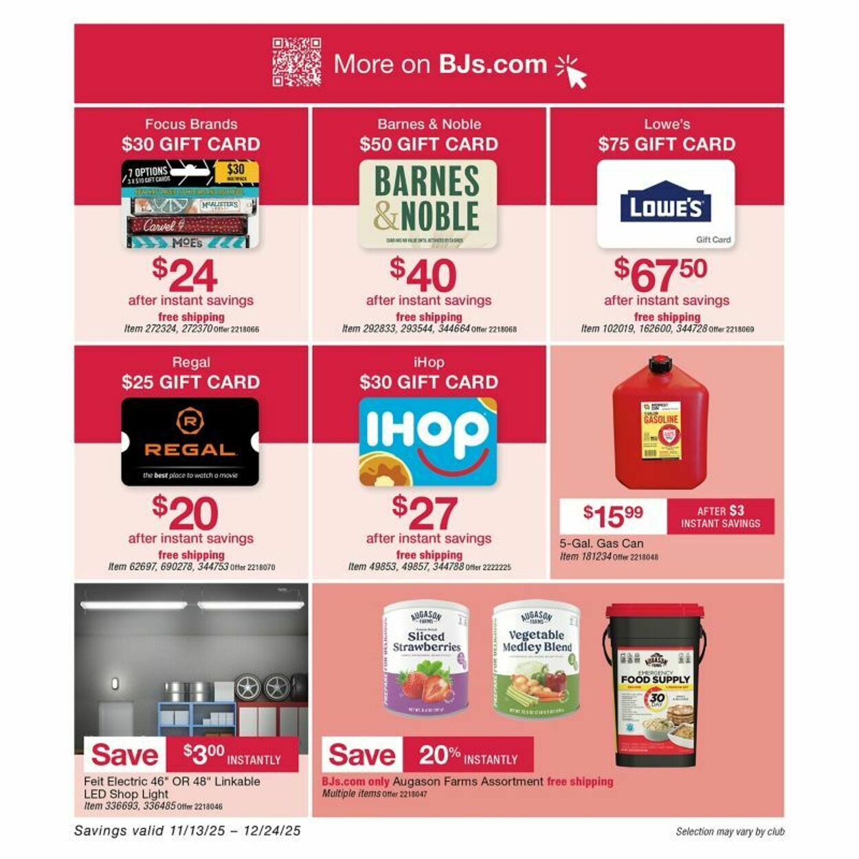Weekly ad BJ's 11/20/2025 - 12/04/2025