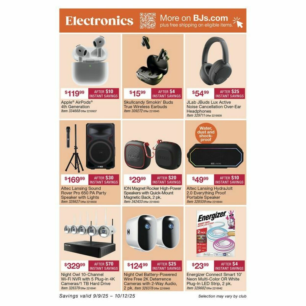 Weekly ad BJ's 09/22/2025 - 10/06/2025