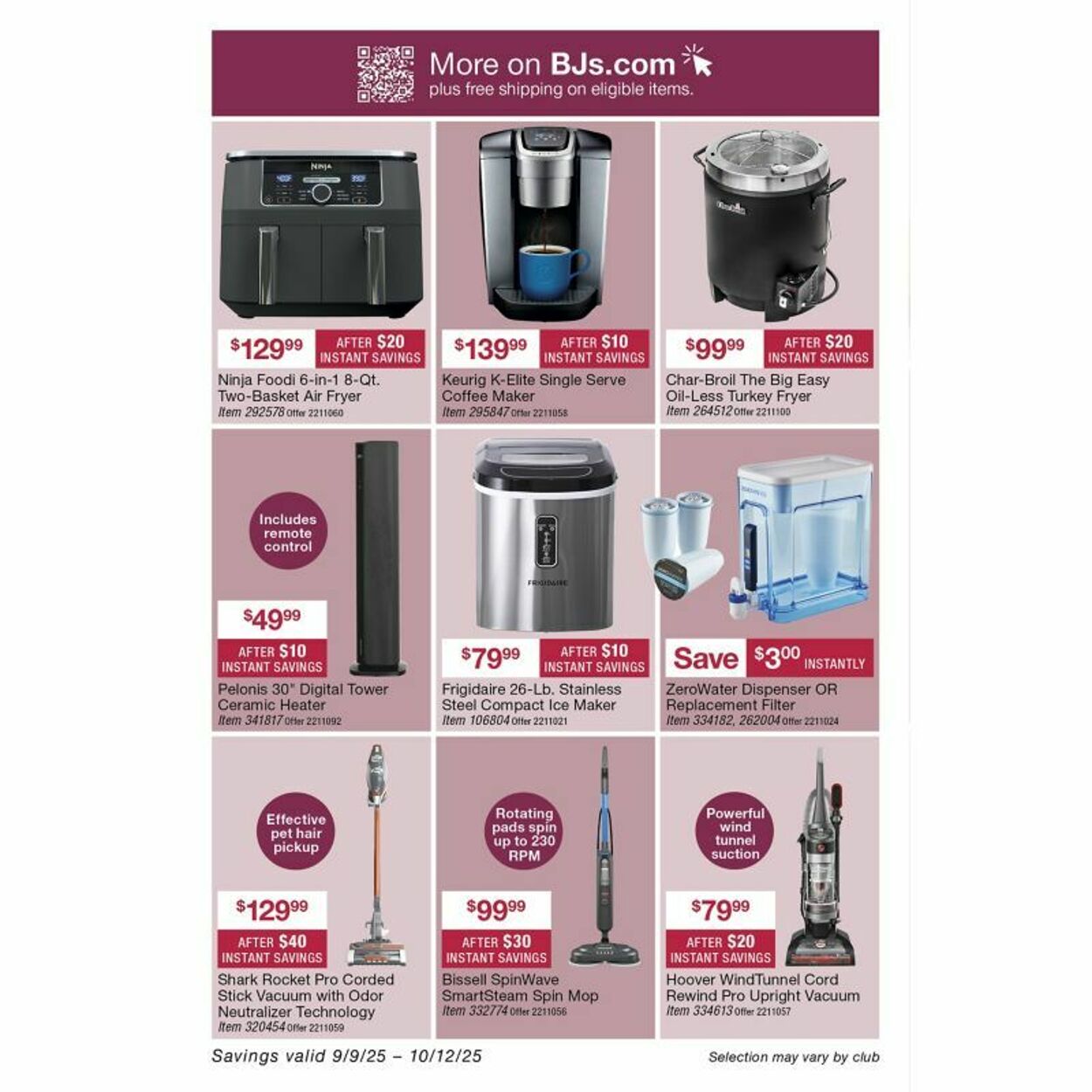 Weekly ad BJ's 09/22/2025 - 10/06/2025