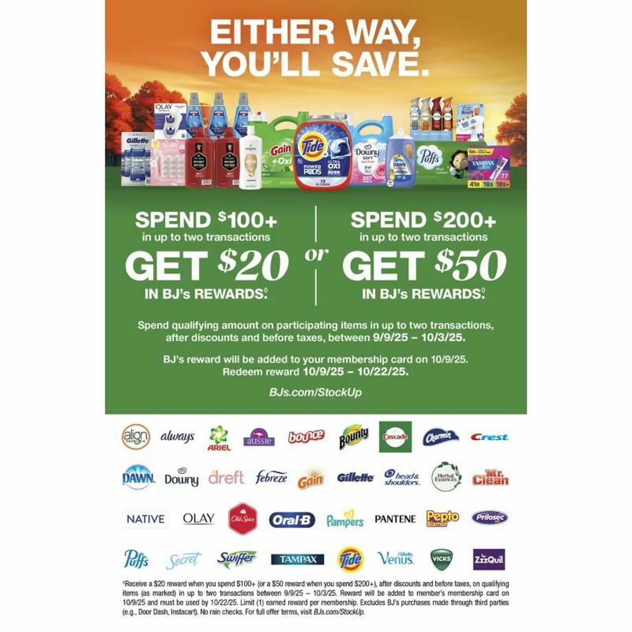 Weekly ad BJ's 09/22/2025 - 10/06/2025