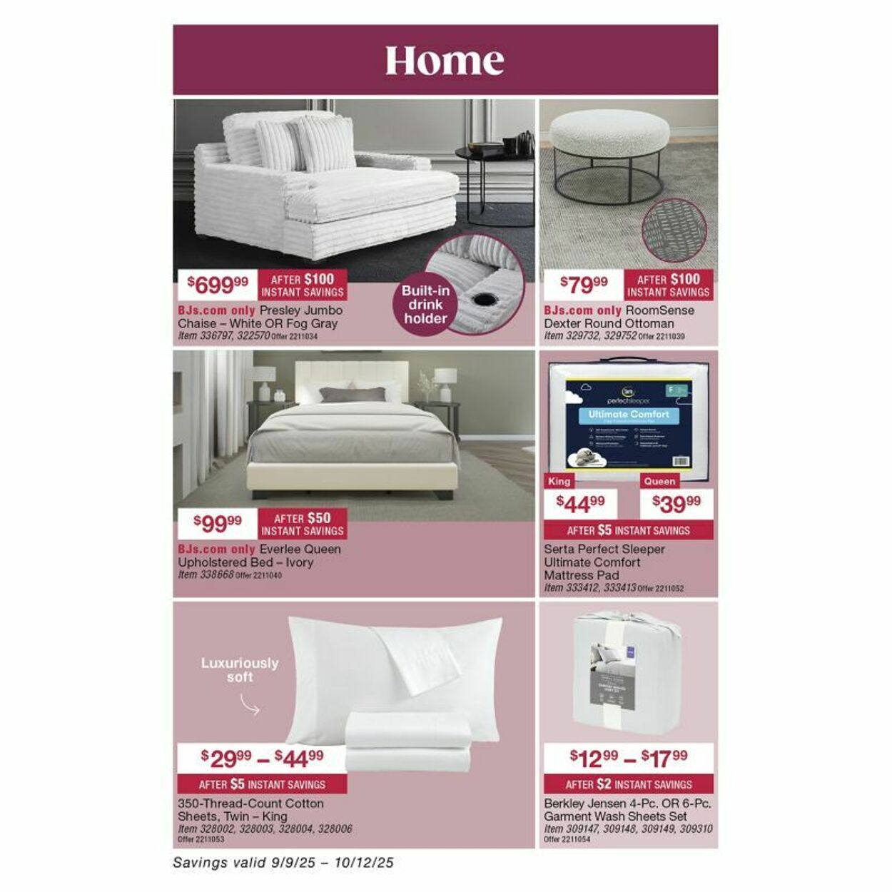 Weekly ad BJ's 09/22/2025 - 10/06/2025