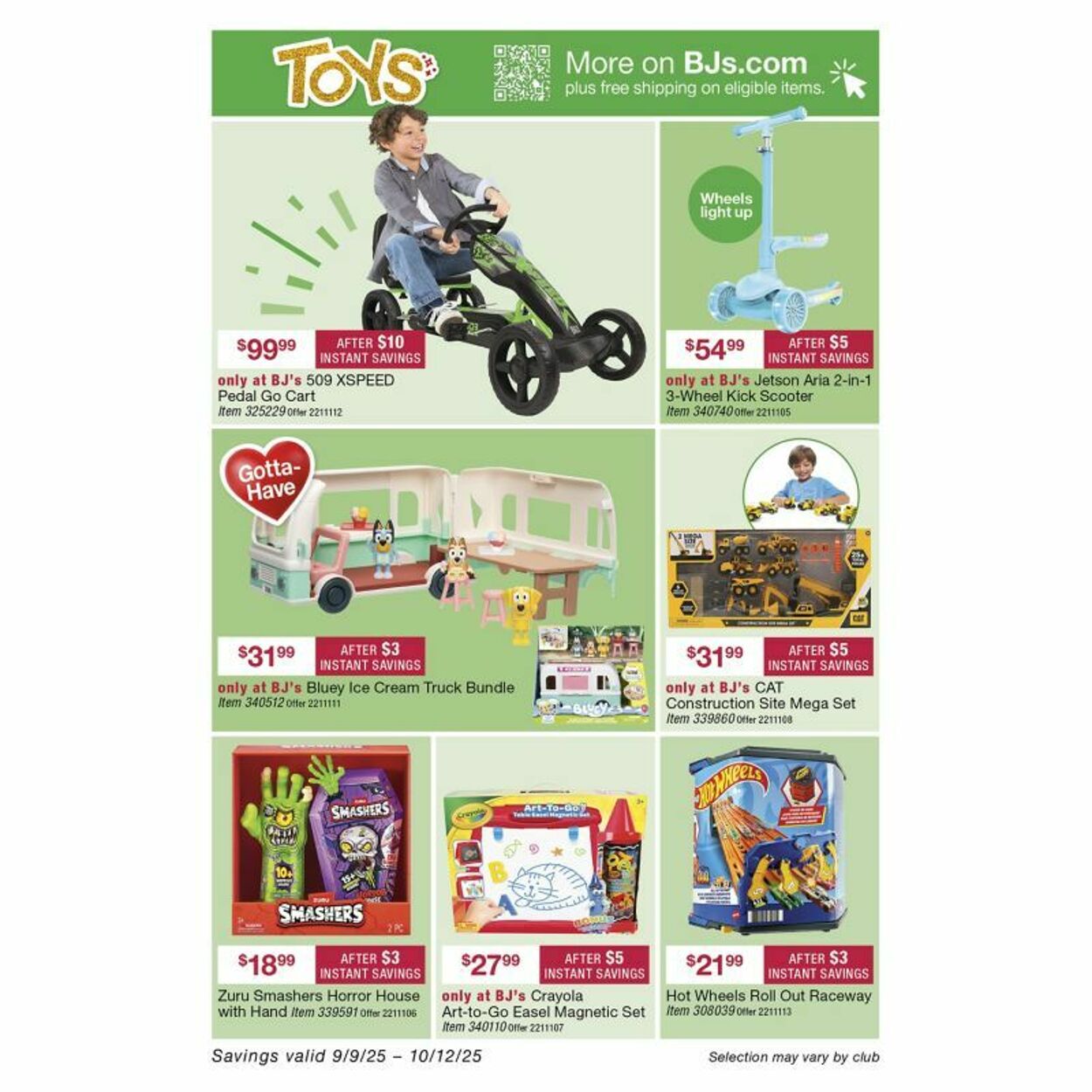 Weekly ad BJ's 09/22/2025 - 10/06/2025