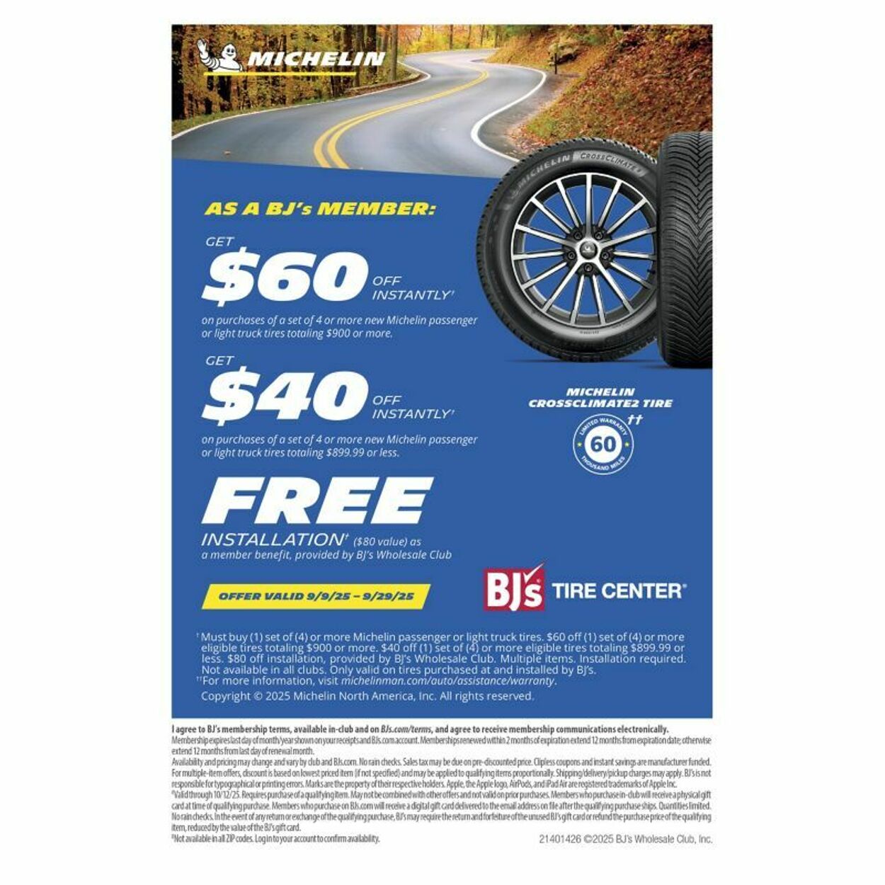 Weekly ad BJ's 09/22/2025 - 10/06/2025