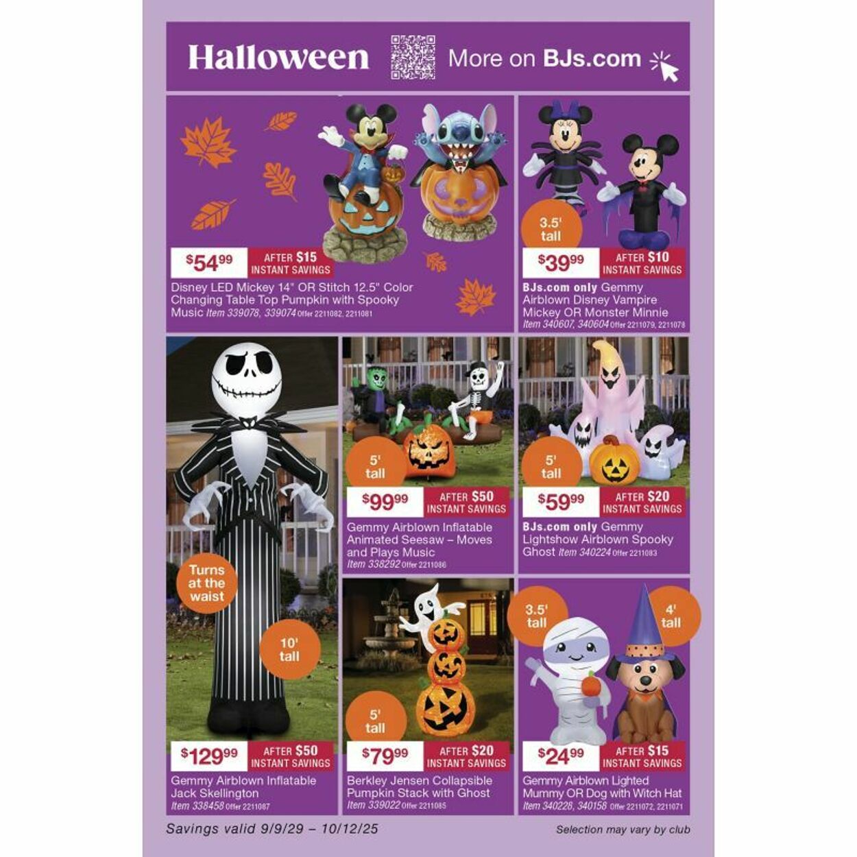 Weekly ad BJ's 09/22/2025 - 10/06/2025