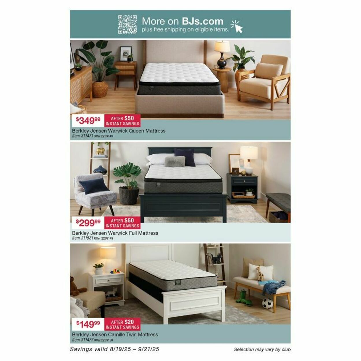 Weekly ad BJ's 08/25/2025 - 09/01/2025