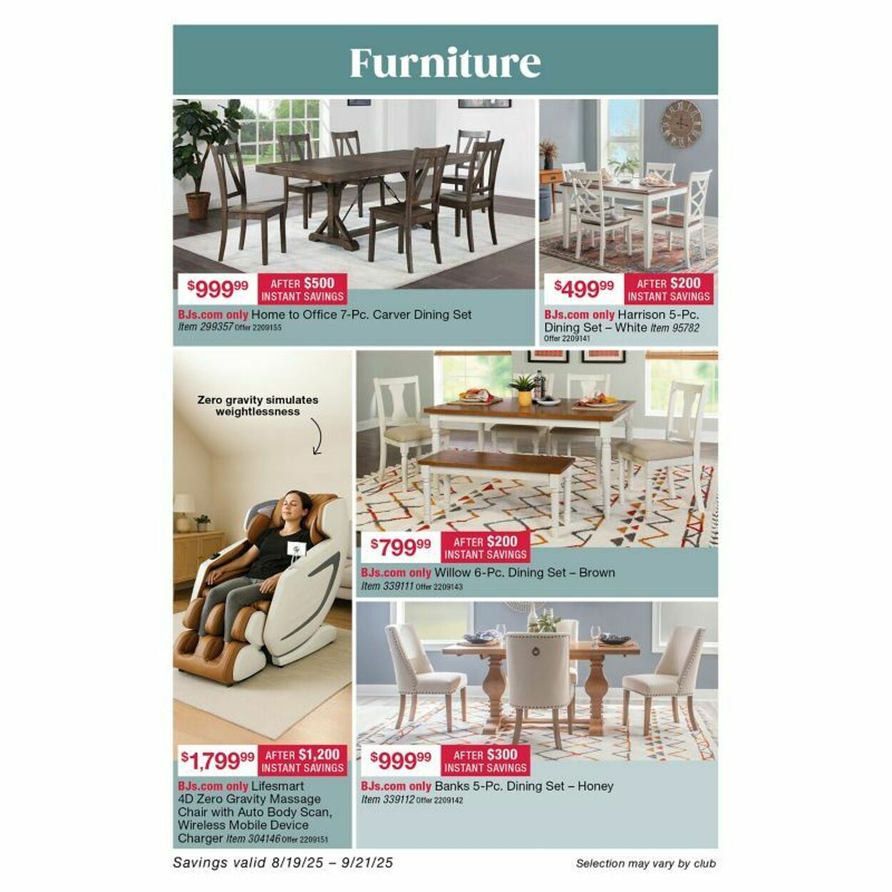 Weekly ad BJ's 08/25/2025 - 09/01/2025