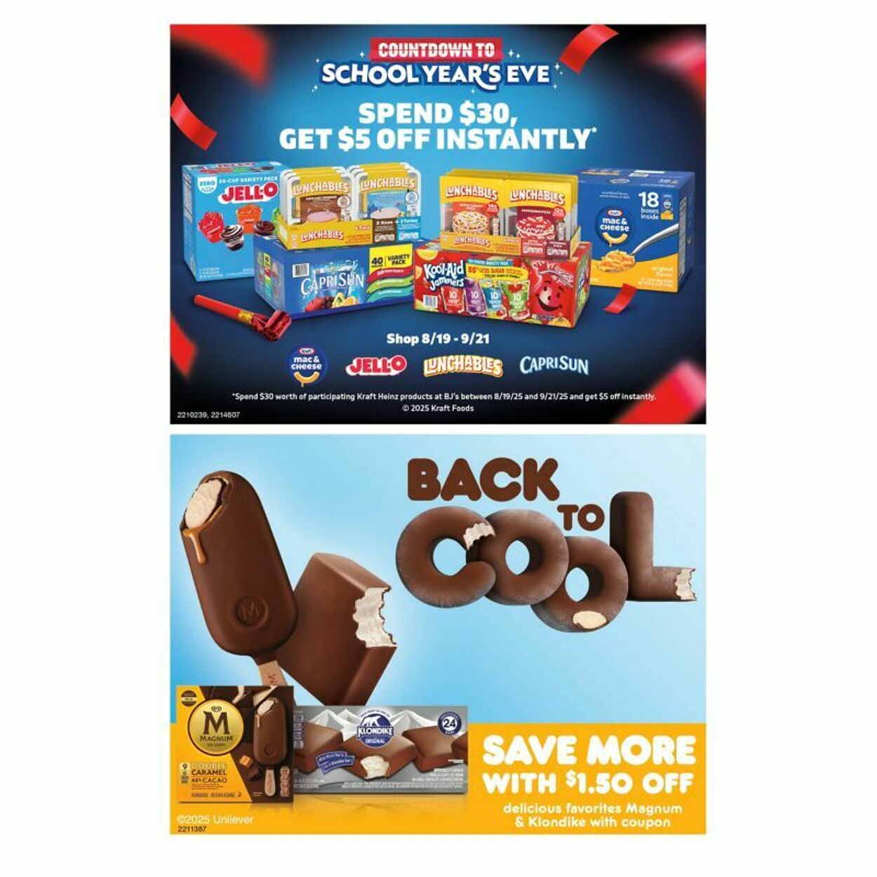 Weekly ad BJ's 08/25/2025 - 09/01/2025