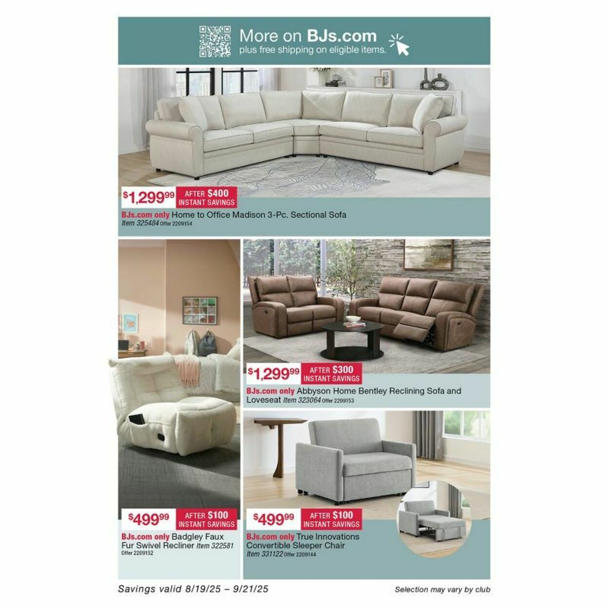 Weekly ad BJ's 08/25/2025 - 09/01/2025